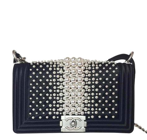 chanel boy bag with pearls|chanel bag new collection.